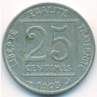 Франция, 25 сантимов 1903 год