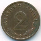 Третий рейх, 2 рейхспфеннига 1937 год A