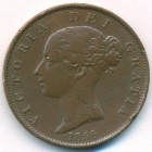 Великобритания, 1/2 пенни 1856 год