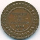 Тунис, 5 сантимов 1916 год