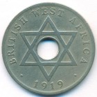 Британская Западная Африка, 1 пенни 1919 год H