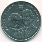 Гибралтар, 1 крона 1981 год (UNC)