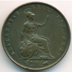 Великобритания, 1/2 пенни 1853 год
