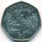 Остров Мэн, 50 пенсов 1991 год (UNC)