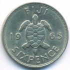 Фиджи, 6 пенсов 1965 год