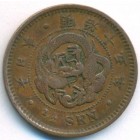 Япония, 1/2 сена 1882 год