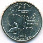 США, 25 центов 2002 год P (UNC)