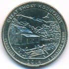 США, 25 центов 2014 год P (UNC)