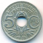 Франция, 5 сантимов 1918 год