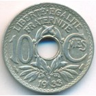 Франция, 10 сантимов 1933 год
