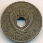 Британская Восточная Африка, 10 центов 1928 год