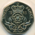 Великобритания, 20 пенсов 1985 год (BU)