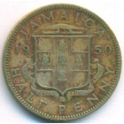 Ямайка, 1/2 пенни 1950 год