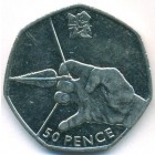 Великобритания, 50 пенсов 2011 год