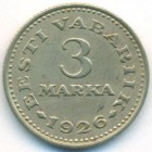 Эстония, 3 марки 1926 год