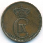 Дания, 2 эре 1899 год