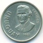 Уругвай, 10 новых песо 1981 год