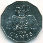 Свазиленд, 50 центов 1998 год (UNC)