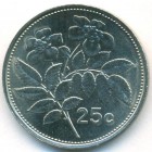 Мальта, 25 центов 1991 год (UNC)
