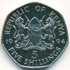 Кения, 5 шиллингов 1994 год (UNC)