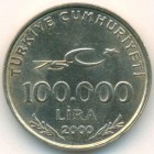 Турция, 100 000 лир 2000 год (AU)
