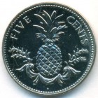 Багамские острова, 5 центов 2005 год (UNC)