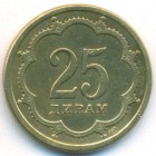 Таджикистан, 25 дирамов 2001 год