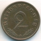 Третий рейх, 2 рейхспфеннига 1939 год A (AU)