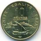 Джибути, 10 франков 2004 год (UNC)