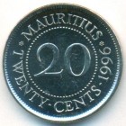 Маврикий, 20 центов 1996 год (UNC)