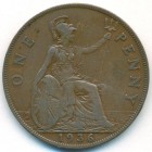 Великобритания, 1 пенни 1936 год