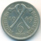 Южная Родезия, 6 пенсов 1949 год