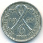 Южная Родезия, 6 пенсов 1950 год