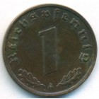 Третий рейх, 1 рейхспфенниг 1939 год A