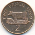 Гернси, 2 пенса 1999 год (UNC)
