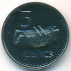 Фиджи, 5 центов 1969 год (BU)