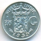 Нидерландская Восточная Индия, 1/10 гульдена 1939 год (UNC)