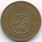 Джерси, 2 новых пенса 1971 год