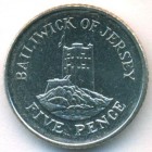 Джерси, 5 пенсов 1998 год (UNC)