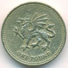Великобритания, 1 фунт 2000 год