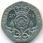 Великобритания, 20 пенсов 2004 год