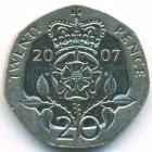 Великобритания, 20 пенсов 2007 год (AU)