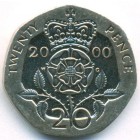 Великобритания, 20 пенсов 2000 год (UNC)