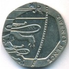 Великобритания, 20 пенсов 2009 год