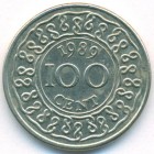 Суринам, 100 центов 1989 год