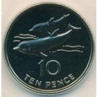 Острова Святой Елены и Вознесения, 10 пенсов 2003 год (BU)