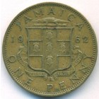 Ямайка, 1 пенни 1962 год