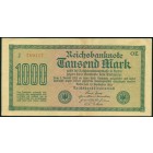 Веймарская республика, 1000 марок 1922 год
