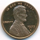 США, 1 цент 1977 год S (PROOF)