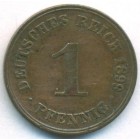 Германия, 1 пфенниг 1899 год A